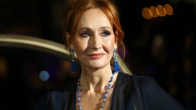 JK Rowling has faced fierce criticism online for her stance on trans people. Pic: AP